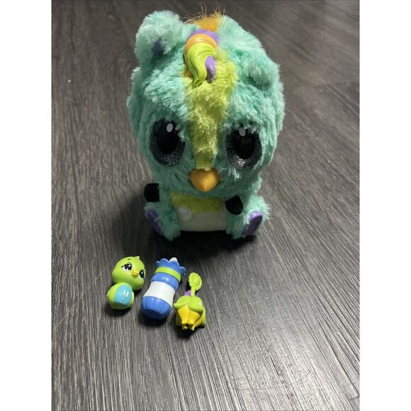 Hatchimals Purple‎ Ponette Baby Bird Talks Lights With Accessories B-W